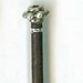 Gentleman's Walking Stick Cane in Ebony finish in 1 Inch Scale for Dollhouse Miniature