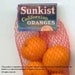 Licensed Sunkist Oranges in Red Mesh Bag in 1 Inch Scale for Dollhouse Kitchen or Grocer