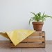 RESERVED french mattress ticking // spring sunny yellow // damask rose pattern // vintage fabric // french country // garden