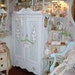 Vintage Cottage Painted Roses Armoire Chic Furniture Storage Cabinet Shabby Chic SALE