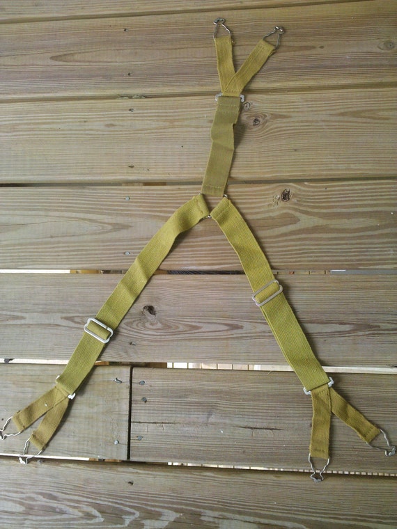 Vintage suspenders 1940s made in Japan Steampunk industrial