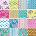 Jennifer Paginelli Poodle Cotton Fabric 23 Piece 2.5 inch Strips Jelly Roll--Last one