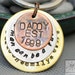 Personalized Father's Day Gift - Custom Keychain for Dad - "Any Man Can Be A Father" "Daddy" - Mixed Metal