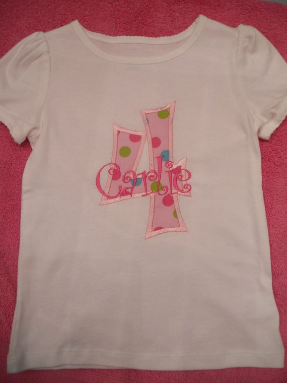 Items similar to Personalized Birthday Number Shirt (1 2 3 4 5 and up ...