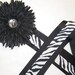 zebra print rom decor --hair bows and clip holder--baby shower toddler big girl gift ideas --black and white animal print bow holder--