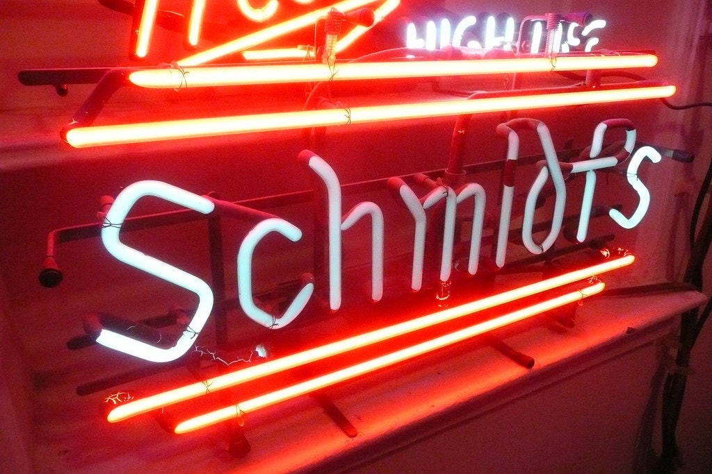 Schmidt's Beer Neon Bar Sign Light Breweriana Advertising