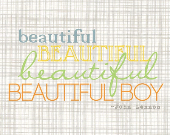 John Lennon Beautiful Boy Art Print