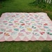 Vintage Fan Quilt Colorful Pinks Excellent condition