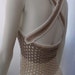 Hand Crochet cotton lace womens summer dress italian style