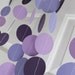 Paper Garland, Shades of Purple Garland, Girl's Birthday Party Decoration, Room Decoration, Mother's Day Decoration, Spring Garland Decor