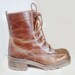 Vintage Brown Lace up Leather Boots