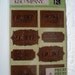 Stickers Embossed Engraved Garden Copper Word K&Company Acid Lignin Free