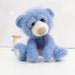 Needle Felted Toy. Mini Teddy Bear. Blue and White. Holidays gift. Christmas. Gift under 40