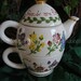 TEAPOT "Tea for One" - Floral Bouquet -- FRIENDS are FLOWERS