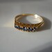 Estate 14K Gold Blue Sapphire Band