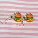 Double cheese burger earrings