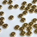 30 round heishi rondelles antique gold plated brass spacer beads 6x3mm 1440MB