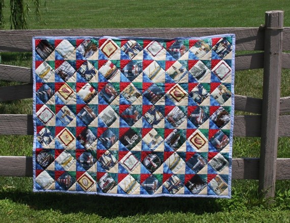 Nautical Themed Lap Quilt by pamssewingroom on Etsy