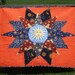 Celestial Sunburst Mariner's Compass Lap Quilt