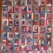 Plaid Log Cabin Full Sized Bed Quilt
