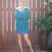 1980s Teal Mesh / Netted Oversized Party / Rave Top - Unisex