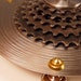 Lamp with recycled bike bicycle gears . A heavy duty gift for a biker , gear head or steampunk. Way cool. 127