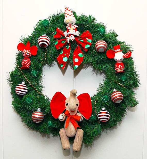 items similar to kitschy circus christmas wreath items similar to kitschy circus christmas wreath