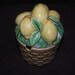Vintage Josef Originals Ceramic Pottery Lemon Curd Jam Jar with Lid