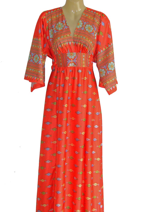 Vintage Bohemian style maxi dress: Osti fashion label by 4eggs