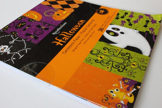 Recollection Halloween Cardstock Paper By OnceUponAgo On Etsy Recollection halloween cardstock paper by onceuponago on etsy
