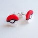 Pokeball stud earrings