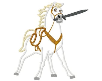Max horse applique design instant download 789