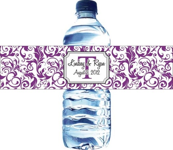 30 Waterproof Wedding Water Bottle Labels - 100% Waterproof Il_570xn