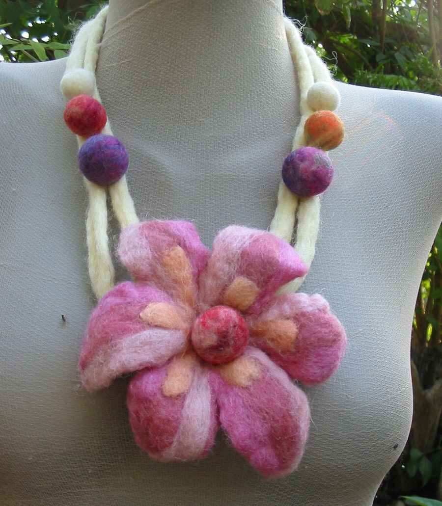 Felt JewelryFelt FlowerFelt NecklaceFelt Waist BeltSweet