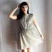 Cotton tunic dress with lace - tshirt tunic womens dress
