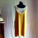 Mustard tank dress - tshirt dress halter dress in cotton jersey