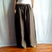 Brown wide leg pants - linen-cotton - Size M - Last piece