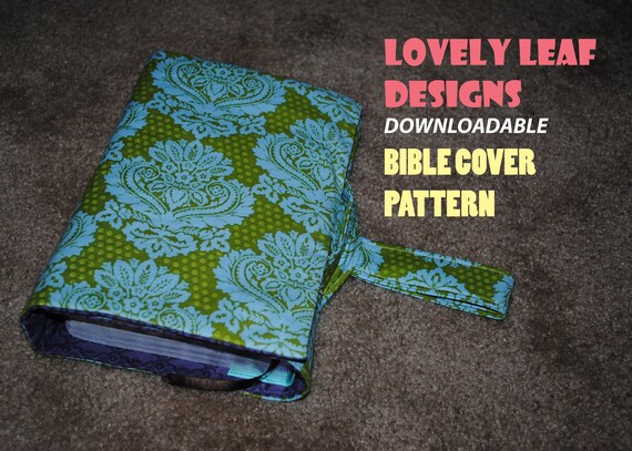 Bible Cover With Notepad And Pen Pockets Pattern Instant Bible Cover With Notepad And Pen Pockets Pattern Instant