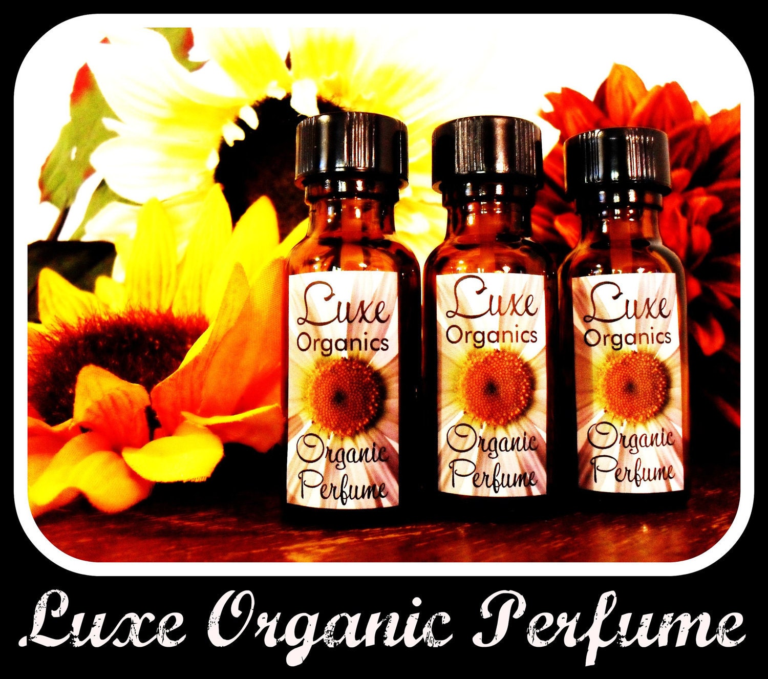 3 Organic Perfume Oils 1/2 oz Essential Oil Blends