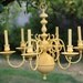 Custom You Pick Color Vintage 6 Arm Painted Chandelier Light Fixture by Foo Foo La La