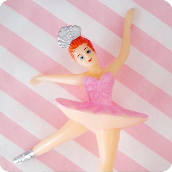 Large Pink Ballerina Cake Topper