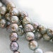 Czech beads, Grey Picasso beads, glass round spacers, druk - gray, antique rustic look - 5mm - 40Pc - 038