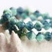Dark teal, blue czech glass beads, bicones - 6mm - 30Pc - 0119