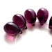 Dark Purple Teardrops, czech glass beads, Briolettes, large drops - 10x14mm - 6Pc - 0213