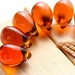 Cognac color, Brown Topaz czech glass beads, Teardrops, large Briolettes, drop beads - 10x14mm - 6Pc - 0260