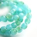 Czech beads Ocean blue mint glass mix, round spacers, druk, small - 4mm - approx.100Pc - 0292