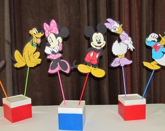 Mickey Mouse Clubhouse Party Centerpiece Character LARGE 10 inch Picks Party Kit 6 pieces