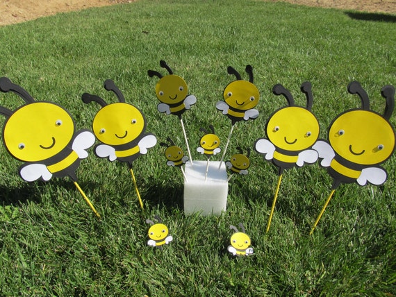 Bumble Bee Party Package Centerpiece Kit 30 pieces total