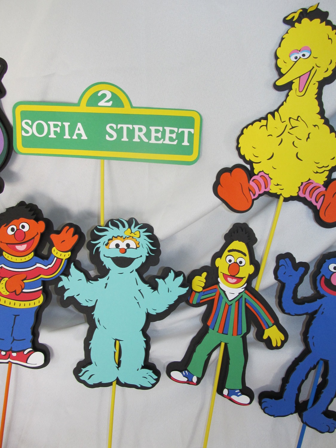 Sesame Street Characters Centerpiece Cake Topper LARGE 10