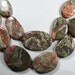 Natural Mushroom Jasper Irregular Flat Oval Beads (For One Necklace) G01032 Orig.Price USD 18.99